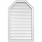 Ekena Millwork Octagonal Top Surface Mount PVC Gable Vent w/ 2"W x 1-1/2"P Brickmould Frame, 24"W x 38"H GVPOT24X3802SF - alternate 1
